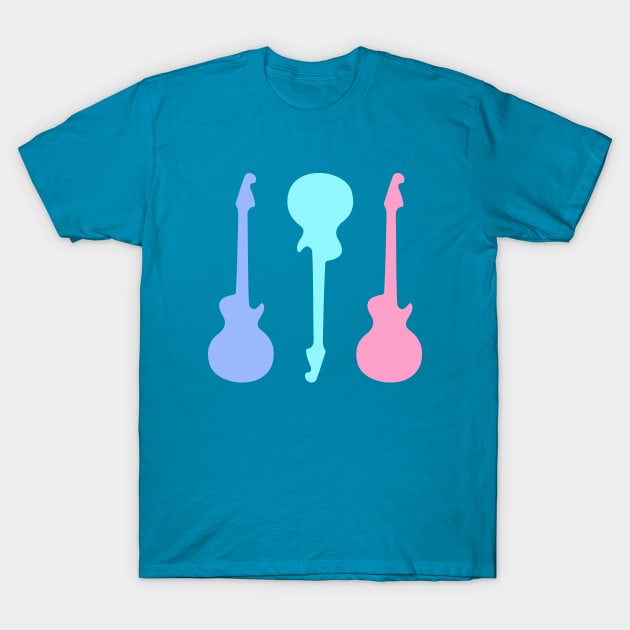 Pastel Guitars T-Shirt by XOOXOO